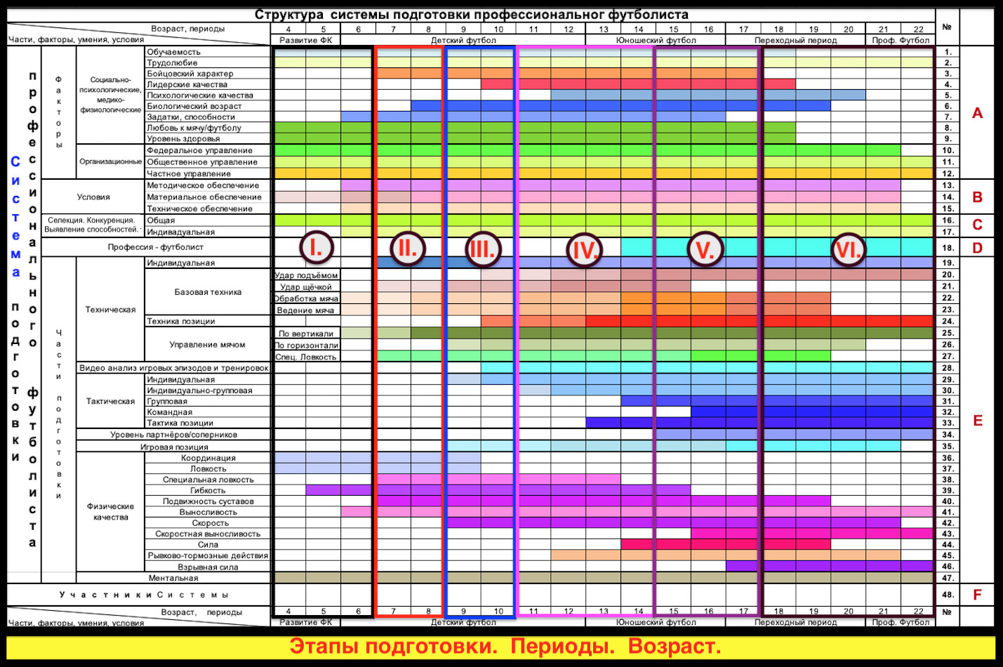 Система подготовки профессионального футболиста